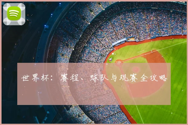 世界杯:赛程、球队与观赛全攻略